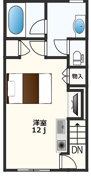 サニースクエアP-1 506｜徳島県徳島市南二軒屋町西山(賃貸マンション1R・2階・46.00㎡)の写真 その2