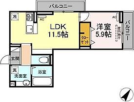 ヒーローキングダム 301 ｜ 徳島県徳島市北田宮4丁目148-3（賃貸アパート1LDK・3階・42.57㎡） その2