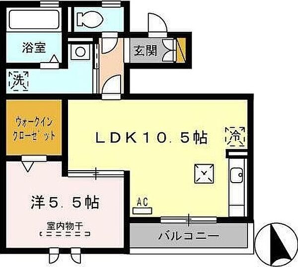 ロイヤルテラス 103｜徳島県徳島市北沖洲4丁目(賃貸アパート1LDK・1階・41.89㎡)の写真 その2