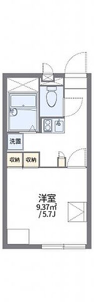 レオパレスアルプル 205｜徳島県徳島市南昭和町5丁目(賃貸アパート1K・2階・20.28㎡)の写真 その2