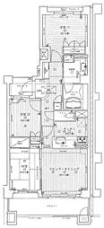レクセルプラザ志津 3LDKの間取図画像