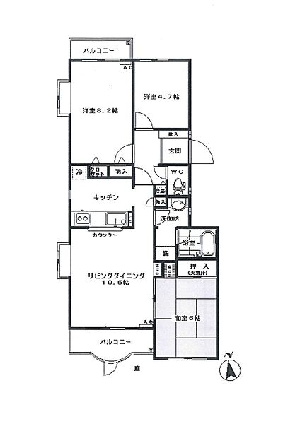間取りを拡大表示