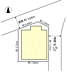 区画図：二方向私道に接道