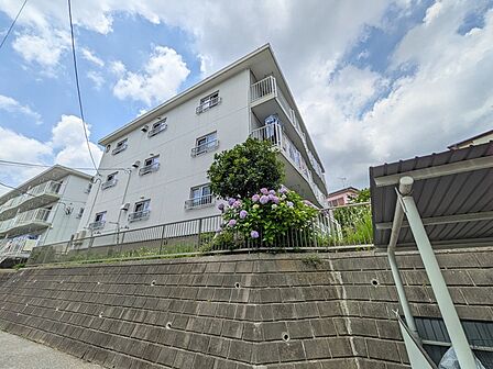 駐輪場からみた建物の様子