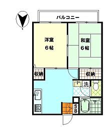 グリーンハイツ西 1階/-
