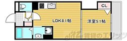 茨木市豊川4丁目アパート 1LDKの間取図画像