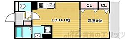 茨木市豊川4丁目アパート 1LDKの間取図画像