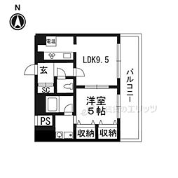 コルテ・ビラージュ 1LDKの間取図画像