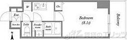 TOPAZ江坂 1Kの間取図画像