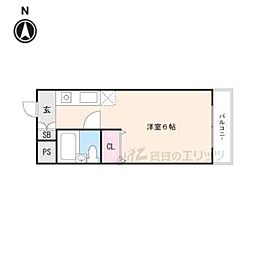 ウッディー・ビレッジ 1Kの間取図画像