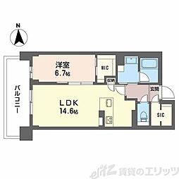 グラン セレニオ 江坂 1LDKの間取図画像