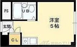 ヴェローノ緑地公園 ワンルームの間取図画像