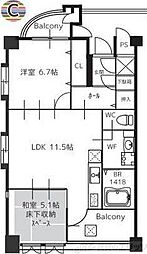 ルンガヴィータ 2LDKの間取図画像