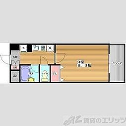 グレイス丸萬 1Kの間取図画像