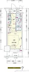 プレサンス新大阪ジェイズ 1Kの間取図画像
