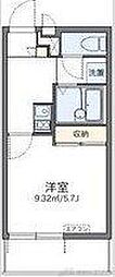 レオパレスアトレ 1Kの間取図画像