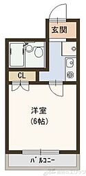エスリード新大阪第3 1Kの間取図画像
