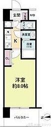 セレニテ江坂ミラク 1Kの間取図画像