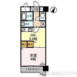 WESTVILLA21 1DKの間取図画像
