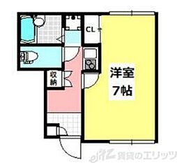 レオネクスト一津屋 1Kの間取図画像