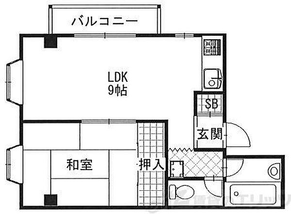 シティコーポ沢良木 201｜大阪府高槻市沢良木町(賃貸マンション1LDK・2階・33.00㎡)の写真 その2