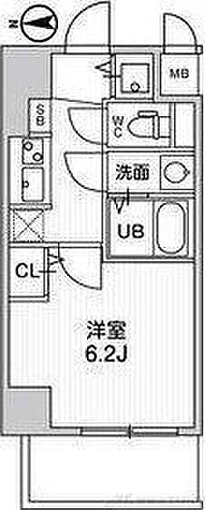 La Douceur江坂II 203｜大阪府吹田市垂水町３丁目(賃貸マンション1K・2階・22.95㎡)の写真 その2