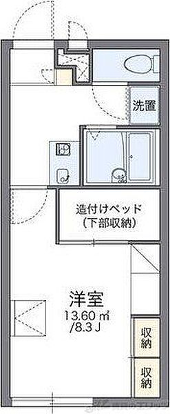 レオパレスグランシャリオ 207｜大阪府茨木市学園南町(賃貸アパート1K・2階・22.70㎡)の写真 その2