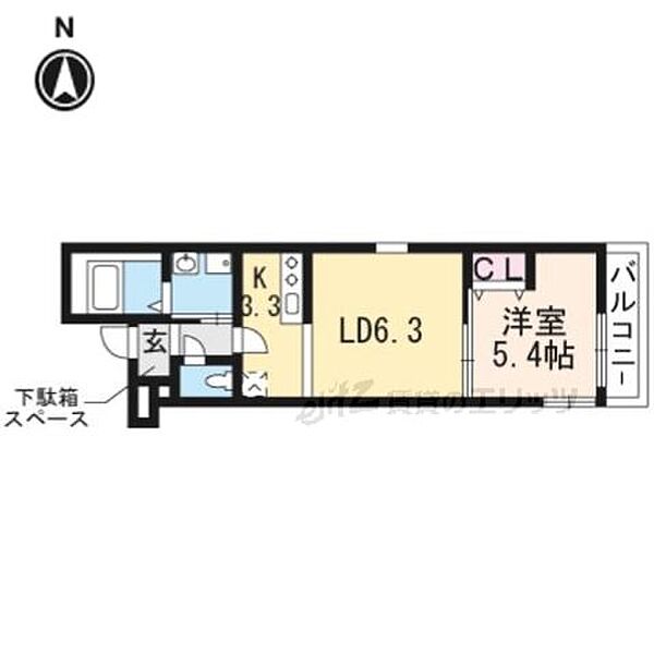 フジパレス高槻城跡公園前 302｜大阪府高槻市八幡町(賃貸アパート1LDK・3階・34.59㎡)の写真 その2