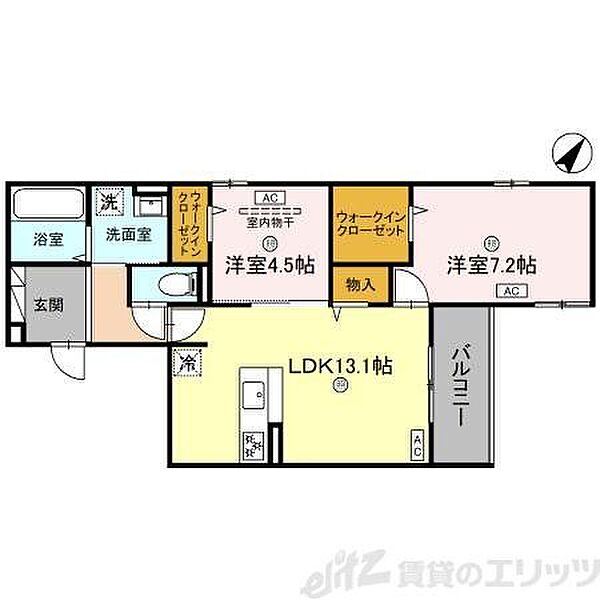 仮称)D-room東御旅町PJ 202｜大阪府吹田市東御旅町(賃貸アパート2LDK・2階・61.64㎡)の写真 その2