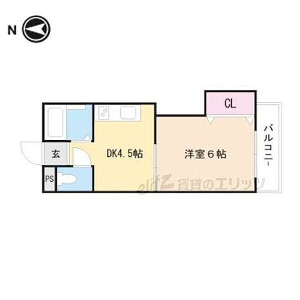 プロミネンス下村 206｜大阪府高槻市富田町６丁目(賃貸マンション1DK・2階・24.70㎡)の写真 その2