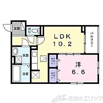 オルテンシア 105 ｜ 大阪府茨木市東太田２丁目美（賃貸アパート1LDK・1階・42.30㎡） その2