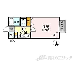 若菜 202 ｜ 大阪府箕面市粟生間谷西７丁目22-32（賃貸アパート1K・2階・24.63㎡） その2