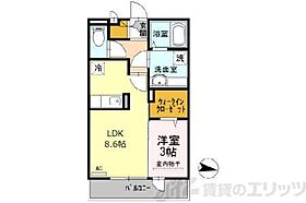 エトワール西小路 203 ｜ 大阪府箕面市西小路３丁目9-17（賃貸アパート1LDK・2階・33.39㎡） その2