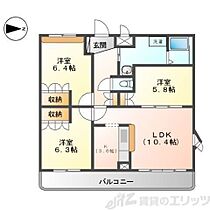 グランドール・ヴィラ 401 ｜ 大阪府吹田市原町３丁目12-7（賃貸マンション3LDK・4階・72.00㎡） その2