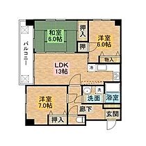 サンロイヤル21  ｜ 長崎県長崎市宝町（賃貸マンション3LDK・7階・67.09㎡） その2