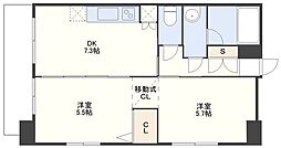 S-FORT長崎大学病院前 2DKの間取図画像