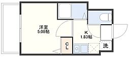 S-FORT長崎興善町 1Kの間取図画像