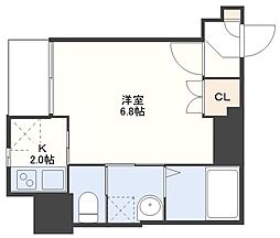 Forbis丸山町 1Kの間取図画像