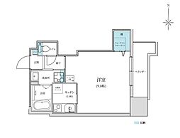 Forbis五島町 1Kの間取図画像