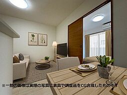 プレジデント滑石通り 3階1LDKのリビング/ダイニング