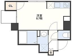 すまいるマンション城栄町 ワンルームの間取図画像