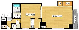 159ビル 1階1Kの間取り