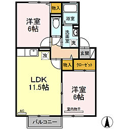 間取図画像 2LDK