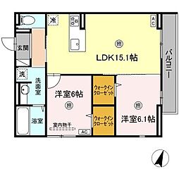 間取図画像 2LDK