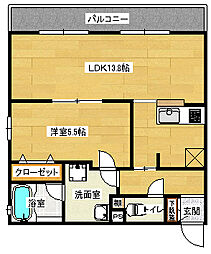 Ｊａｎｏｏｋ 1階1LDKの間取り