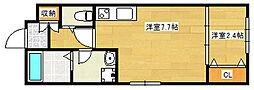 Ｔメゾン 2階1DKの間取り