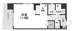 サムティレジデンス平和大通り ワンルームの間取図画像