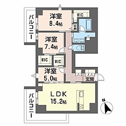 間取図画像 3LDK