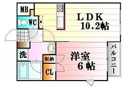 間取図画像 1LDK