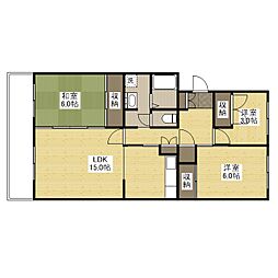 間取図画像 3LDK